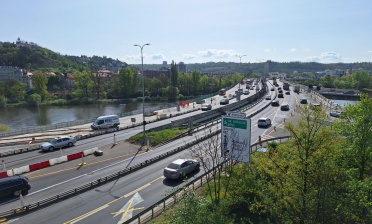 Provoz na Barrandovském mostě