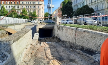 Vjezd do podzemních garáží
