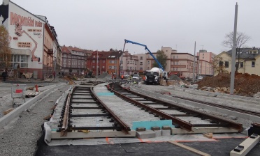 Valbek realizace prodloužení tramvajové trati Borské pole