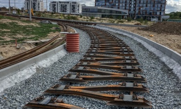 Valbek realizace prodloužení tramvajové trati Borské pole