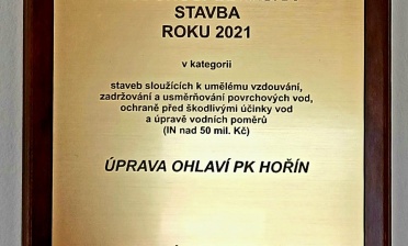 Ocenění VODOHOSPODÁŘSKÁ STAVBA ROKU 2021